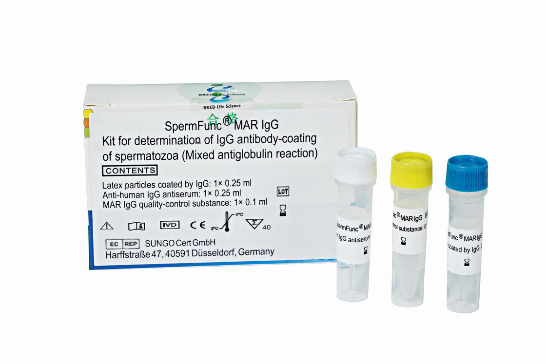 Anti-sperm antistof IgG detectiekit met WHO aanbevolen MAR-methode voor gevoelige detectie en langere opslag van reagentia
